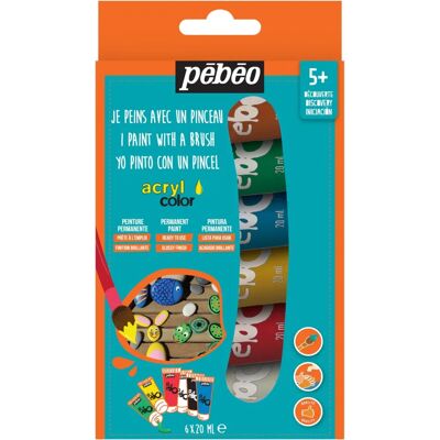 Pébéo Acrylfarben-Set - 10 Farben - 6 x 20 ml - Mehrfarbig - Künstlerbedarf Pébéo Acrylfarben-Set - 10 Farben - 6 x 20 ml - Mehrfarbig - Künstlerbedarf