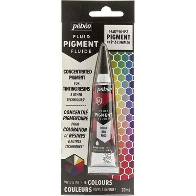 Pebeo Red Fluid Pigment - Pigment for Resins - 20ml Pebeo Red Fluid Pigment - Pigment for Resins - 20ml