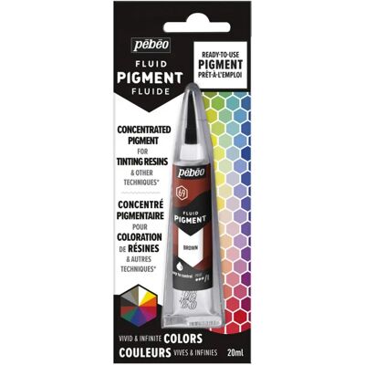 Pebeo Brown Fluid Pigment - Pigment for Resins and Art - 20ml Pebeo Brown Fluid Pigment - Pigment for Resins and Art - 20ml