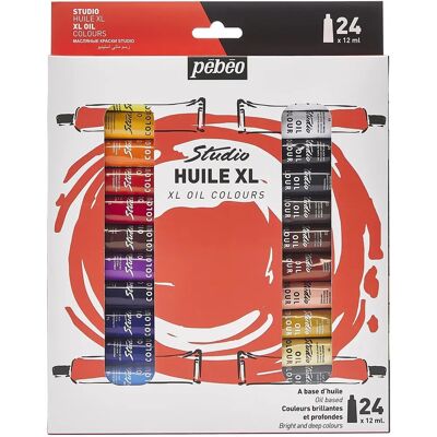 Zestaw Olejów Pebeo Studio XL 24 x 12ml - Zestaw Farb Olejnych Zestaw Olejów Pebeo Studio XL 24 x 12ml - Zestaw Farb Olejnych