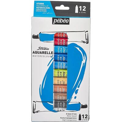 Pebeo Studio Aquarellset - 12 Farben - Für Einsteiger Pebeo Studio Aquarellset - 12 Farben - Für Einsteiger
