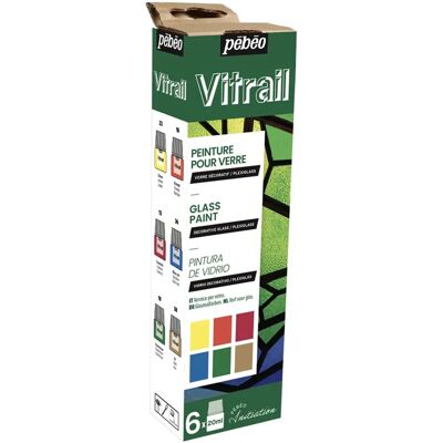 Pebeo Vitrail Glasfarbe-Set - 6 Verschiedene Farben Pebeo Vitrail Glasfarbe-Set - 6 Verschiedene Farben