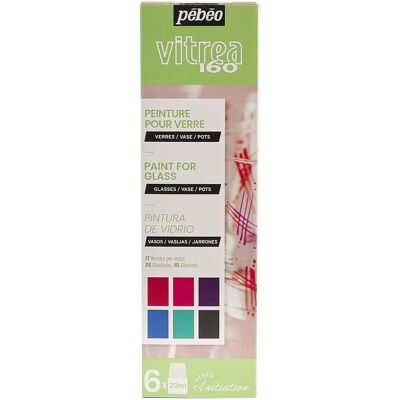 Pebeo Vitrea 160 Glass Paint Set - 6 Colors Pebeo Vitrea 160 Glass Paint Set - 6 Colors