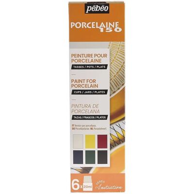 Pebeo Porcelaine 150 Assorted Colours Paint Set - Ceramic & Porcelain Pebeo Porcelaine 150 Assorted Colours Paint Set - Ceramic & Porcelain