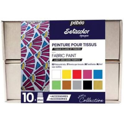 Set de 10 pinturas para tela - Multicolor Set de 10 pinturas para tela - Multicolor