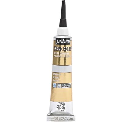 Pebeo Cerne Relief Outliner 20ml - Or Riche - Outliner - Publicité Pebeo Cerne Relief Outliner 20ml - Or Riche - Outliner - Publicité