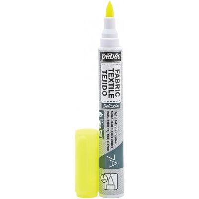 Marqueur Tissu Léger Pebeo 7A - Jaune Fluorescent Marqueur Tissu Léger Pebeo 7A - Jaune Fluorescent