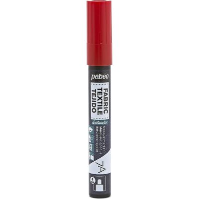 Pebeo Modell 7A Stoffmarker - Rot - 4mm - Stoffmarker Pebeo Modell 7A Stoffmarker - Rot - 4mm - Stoffmarker