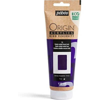Farba akrylowa o wysokiej lepkości Pebeo Origin 120ml Ciemny Kobalt Fioletowy - Farba akrylowa Farba akrylowa o wysokiej lepkości Pebeo Origin 120ml Ciemny Kobalt Fioletowy - Farba akrylowa