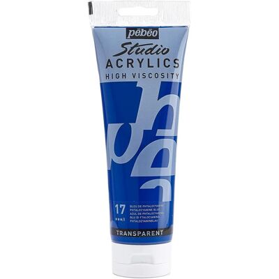 Peinture Acrylique Pebeo - Bleu Fthalocyanine - 100ml - Peinture Acrylique - Publicité Peinture Acrylique Pebeo - Bleu Fthalocyanine - 100ml - Peinture Acrylique - Publicité
