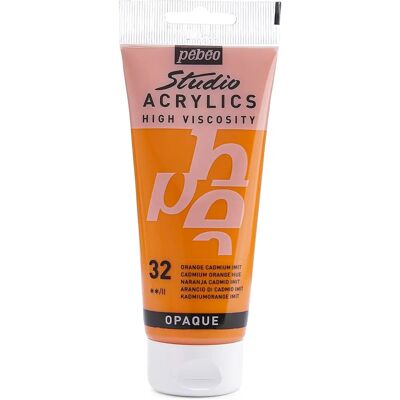 Peinture Acrylique Cadmium Orange - 100 ml - Peinture Acrylique - Publicité Peinture Acrylique Cadmium Orange - 100 ml - Peinture Acrylique - Publicité