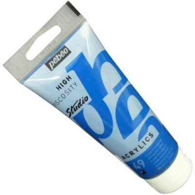 Płyn akrylowy Cyan Pierwszorzędny Pebeo - 100ml Studio Akryl Płyn akrylowy Cyan Pierwszorzędny Pebeo - 100ml Studio Akryl