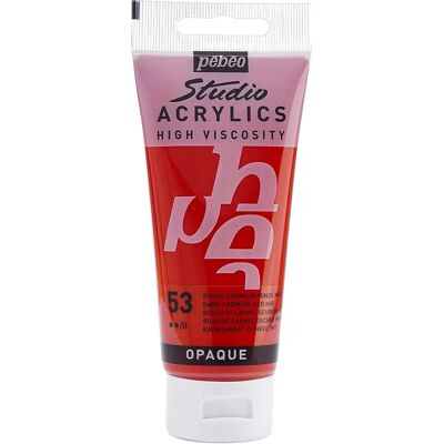 Pébéo Diep Rood Acrylverf - Satijnen Afwerking - 100ml Pébéo Diep Rood Acrylverf - Satijnen Afwerking - 100ml