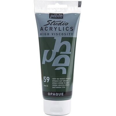 Pébéo Verde Escuro Tinta Acrílica - 100ml - Materiais de arte Pébéo Verde Escuro Tinta Acrílica - 100ml - Materiais de arte