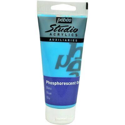 Pebeo Studio Acrylique 100ml Gel - Bleu Fosforescent - Gel Acrylique - Publicité Pebeo Studio Acrylique 100ml Gel - Bleu Fosforescent - Gel Acrylique - Publicité