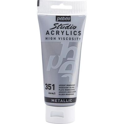 Pébéo Srebrna farba akrylowa - 100ml - Materiał artystyczny Pébéo Srebrna farba akrylowa - 100ml - Materiał artystyczny