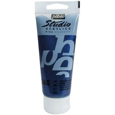 Pébéo Peinture acrylique iridescente Bleu Noir - 100ml - Fournitures d'art - Publicité Pébéo Peinture acrylique iridescente Bleu Noir - 100ml - Fournitures d'art - Publicité