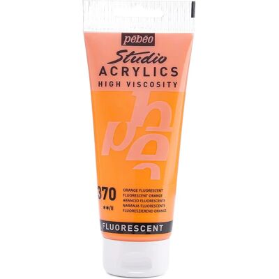 Tinta Acrílica Fluorescente Laranja Pebeo - 100 ml - Tinta Acrílica Tinta Acrílica Fluorescente Laranja Pebeo - 100 ml - Tinta Acrílica