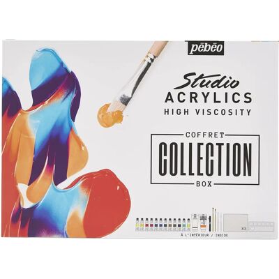 Collezione di Acrilici Studio Pebeo - Set di Colori per Artisti Collezione di Acrilici Studio Pebeo - Set di Colori per Artisti