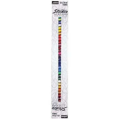 Pebeo Studio Acrylfarben - Set mit 40 Tuben (20ml) - Hochwertige Acrylfarbe Pebeo Studio Acrylfarben - Set mit 40 Tuben (20ml) - Hochwertige Acrylfarbe
