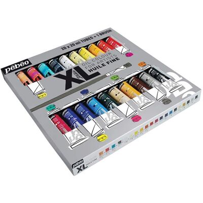 Ensemble de 20 peintures à l'huile fines Pébéo - Multicolore - 20x20ml - Publicité Ensemble de 20 peintures à l'huile fines Pébéo - Multicolore - 20x20ml - Publicité