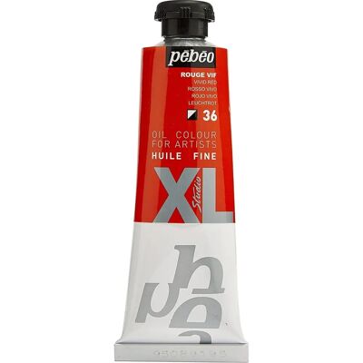Farba olejna Pebeo Studio XL XL 37ml Żywy Czerwony - Farba olejna Farba olejna Pebeo Studio XL XL 37ml Żywy Czerwony - Farba olejna