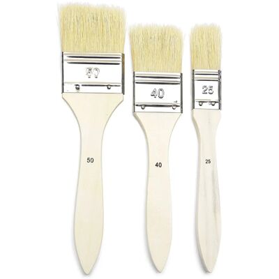Pebeo Synthetische Flachpinsel-Set für große Flächen Pebeo Synthetische Flachpinsel-Set für große Flächen