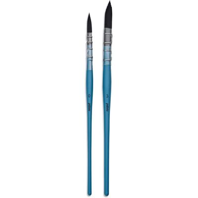 Pebeo Set aus 2 Wasserfarbenpinsel Mop Synthetisches Eichhörnchen Pebeo Set aus 2 Wasserfarbenpinsel Mop Synthetisches Eichhörnchen