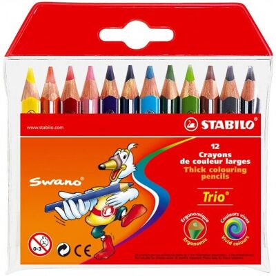 STABILO Trio Thick Kurz - Buntstifte - 12 Stück STABILO Trio Thick Kurz - Buntstifte - 12 Stück
