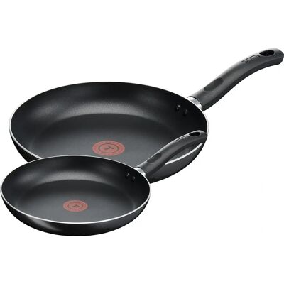 Tefal B189S244 Twin Pack Non-Stick 20/28cm Frying Pan Tefal B189S244 Twin Pack Non-Stick 20/28cm Frying Pan