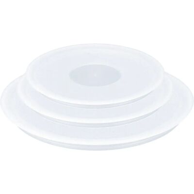 Tefal Ingenio Juego de 3 Tapas de Plástico - Blanco - Tapa de Sartén Tefal Ingenio Juego de 3 Tapas de Plástico - Blanco - Tapa de Sartén