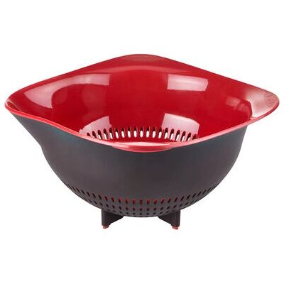 Tefal K207 Passoire Rouge et Noire - Strainer - Publicité Tefal K207 Passoire Rouge et Noire - Strainer - Publicité