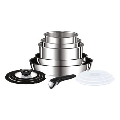 Tefal L9409042 Pan Set - Stainless Steel, 13-Piece, Induction Tefal L9409042 Pan Set - Stainless Steel, 13-Piece, Induction