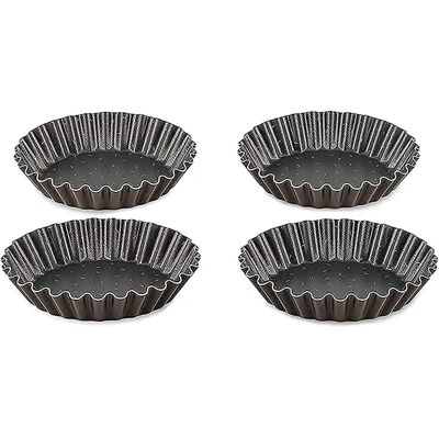 Tefal J1608102 Moules à tartellette - 4 pcs, 11cm, Antiadhésif, France - Publicité Tefal J1608102 Moules à tartellette - 4 pcs, 11cm, Antiadhésif, France - Publicité