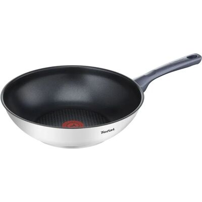 Tefal Daily Cook 28cm Stirfry Wok Stainless Steel Induction Frying Pan Tefal Daily Cook 28cm Stirfry Wok Stainless Steel Induction Frying Pan