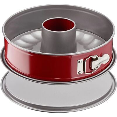 Tefal Molde Desmontable Rojo de Acero - 25cm - Molde Desmontable Tefal Molde Desmontable Rojo de Acero - 25cm - Molde Desmontable