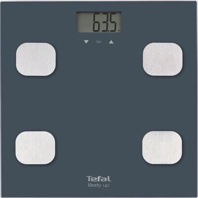 Balance personnelle Tefal Body Up BM2520 - Graisse, IMC, 150kg - Publicité Balance personnelle Tefal Body Up BM2520 - Graisse, IMC, 150kg - Publicité