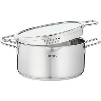 Tefal H85244 Pannset - Rostfritt stål, passar alla spishällar Tefal H85244 Pannset - Rostfritt stål, passar alla spishällar
