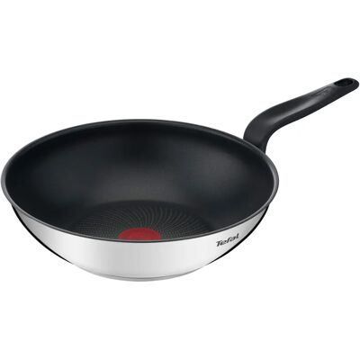 Tefal Rostfritt Stål 28cm Induktions Wok - Hållbar och Mångsidig Tefal Rostfritt Stål 28cm Induktions Wok - Hållbar och Mångsidig
