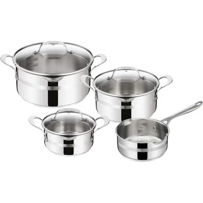 Tefal Jamie Oliver Cook Smart 7-teiliges Kochgeschirr-Set in Silber Tefal Jamie Oliver Cook Smart 7-teiliges Kochgeschirr-Set in Silber