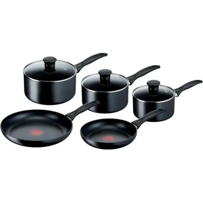 Tefal Induction Non-Stick Cookware Set - Black - 5 Pcs Tefal Induction Non-Stick Cookware Set - Black - 5 Pcs