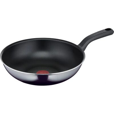 Tefal Zwart 28cm Wok - Duurzame anti-aanbaklaag, Ergonomisch handvat - Wok/Schep- en roerbakpan Tefal Zwart 28cm Wok - Duurzame anti-aanbaklaag, Ergonomisch handvat - Wok/Schep- en roerbakpan