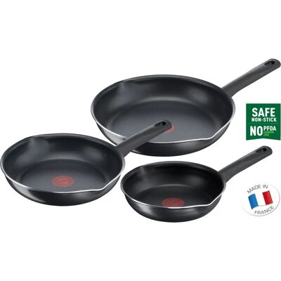 Tefal B56490 Pfannen-Set - Antihaft, Tief, 20/24/28cm Tefal B56490 Pfannen-Set - Antihaft, Tief, 20/24/28cm
