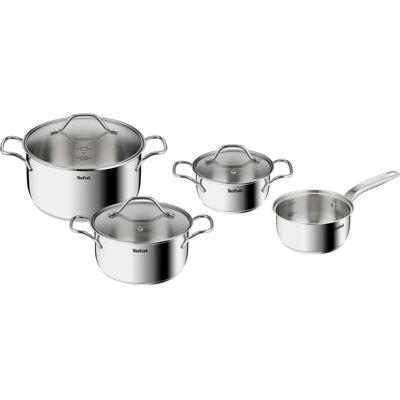 Tefal Intuition Kochgeschirr-Set - 7-teilig, Edelstahl, Induktion Tefal Intuition Kochgeschirr-Set - 7-teilig, Edelstahl, Induktion