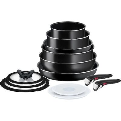 Tefal L1599243 Koekenpannenset - 13 Delen, Aluminium, Niet plakkend Tefal L1599243 Koekenpannenset - 13 Delen, Aluminium, Niet plakkend