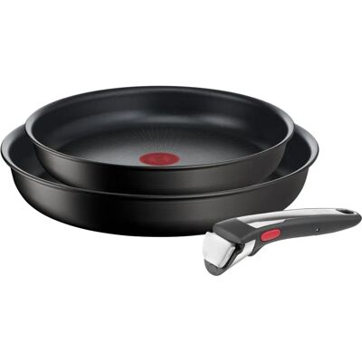 Tefal L39598 3-delige Ingenio Unlimited On Pannenset Stapelbaar Anti-aanbaklaag Tefal L39598 3-delige Ingenio Unlimited On Pannenset Stapelbaar Anti-aanbaklaag