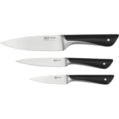 Ensemble de 3 couteaux Tefal Jamie Oliver - Ustensiles de Cuisine Ensemble de 3 couteaux Tefal Jamie Oliver - Ustensiles de Cuisine