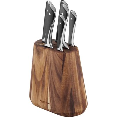 Juego de cuchillos Tefal Jamie Oliver K267S6, 6 piezas con bloque de acacia Juego de cuchillos Tefal Jamie Oliver K267S6, 6 piezas con bloque de acacia