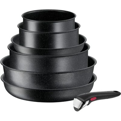 Tefal Ingenio L39987 Pfannenset - Schwarz - Langlebiges Aluminium Tefal Ingenio L39987 Pfannenset - Schwarz - Langlebiges Aluminium