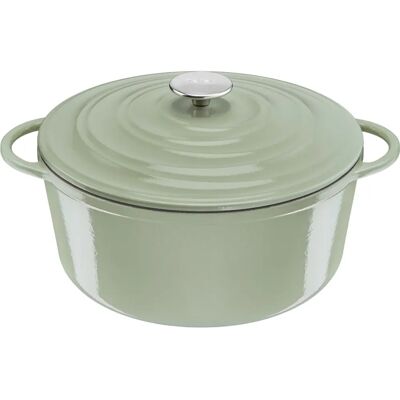 Tefal Vert 5L Casserole Ronde - Ustensile de Cuisine - Publicité Tefal Vert 5L Casserole Ronde - Ustensile de Cuisine - Publicité